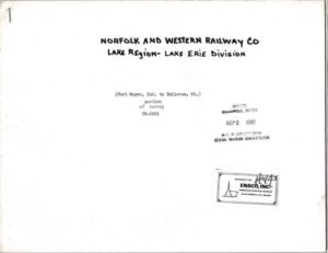 Norfolk-and-Western-Railway-Lake-Region-Lake-Erie-Division-Track-Chart-FRE-401665093699