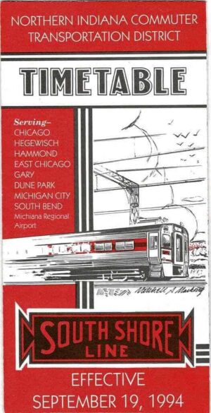 Northern-Indiana-Commuter-Transportation-District-South-Shore-Line-Timetable-401879909339