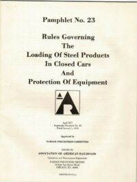 AAR Loading of Steel Products in Closed Cars